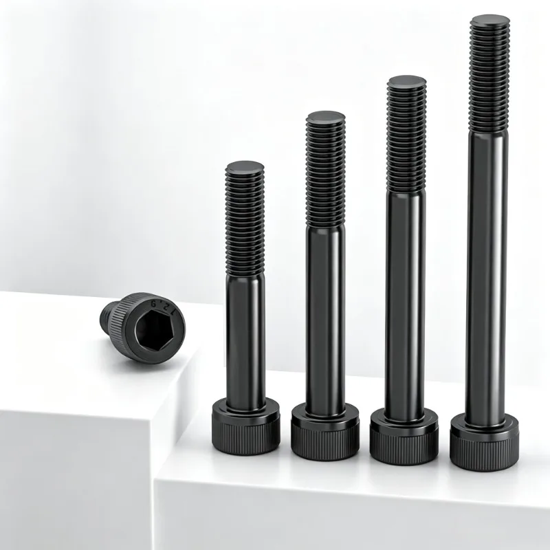 M2M3M4M5M6M8M10-M16 Black Grade 12.9 Alloy Steel High Strength Hex Socket Cap Head Half Thread Screw Allen Bolt L=22/25/28-300mm
