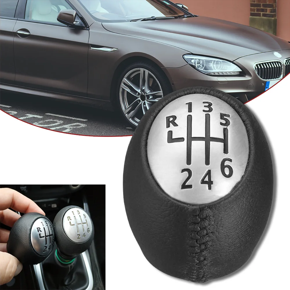 For Renault Megane 3 III Scala CC Spain 2008-2017 6 Speed Gear Shift Stick Knob Leather Handleball Manual Gearstick PU Leather