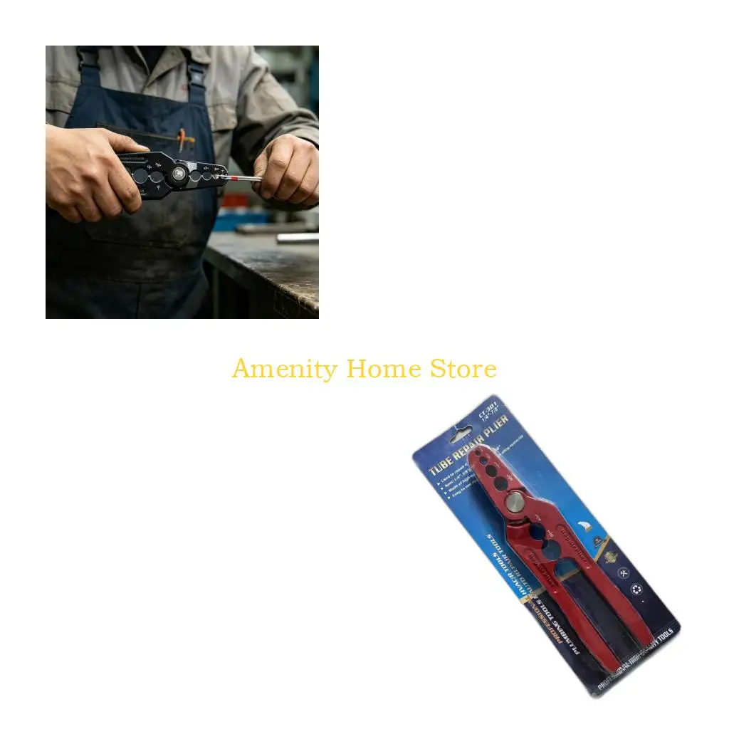 F26C Aluminum Ergonomic Long Handle Pipe Reshaping Pliers 6 Sizes Manual Tube Repair Tool For Bronze HVAC Refrigeration 1/4 To