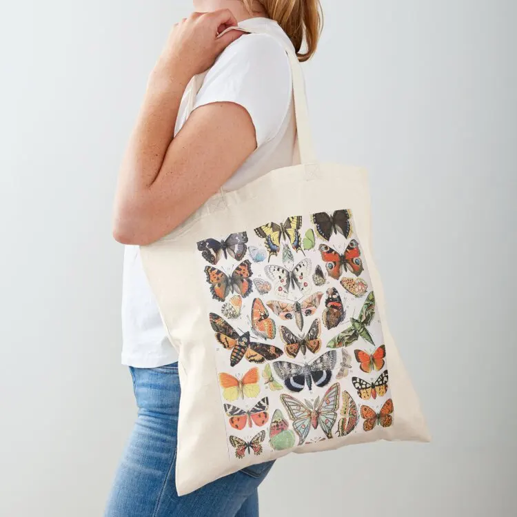 Adolphe Millot - Papillons A - French vintage poster Tote Bag Women's shopper bag Canvas bag for women personalized tote