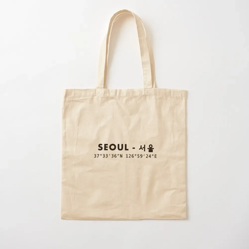 

Seoul South Korea Coordinate Tote Bag eco bag folding Large bags for women Woman shopper bag Canvas Tote