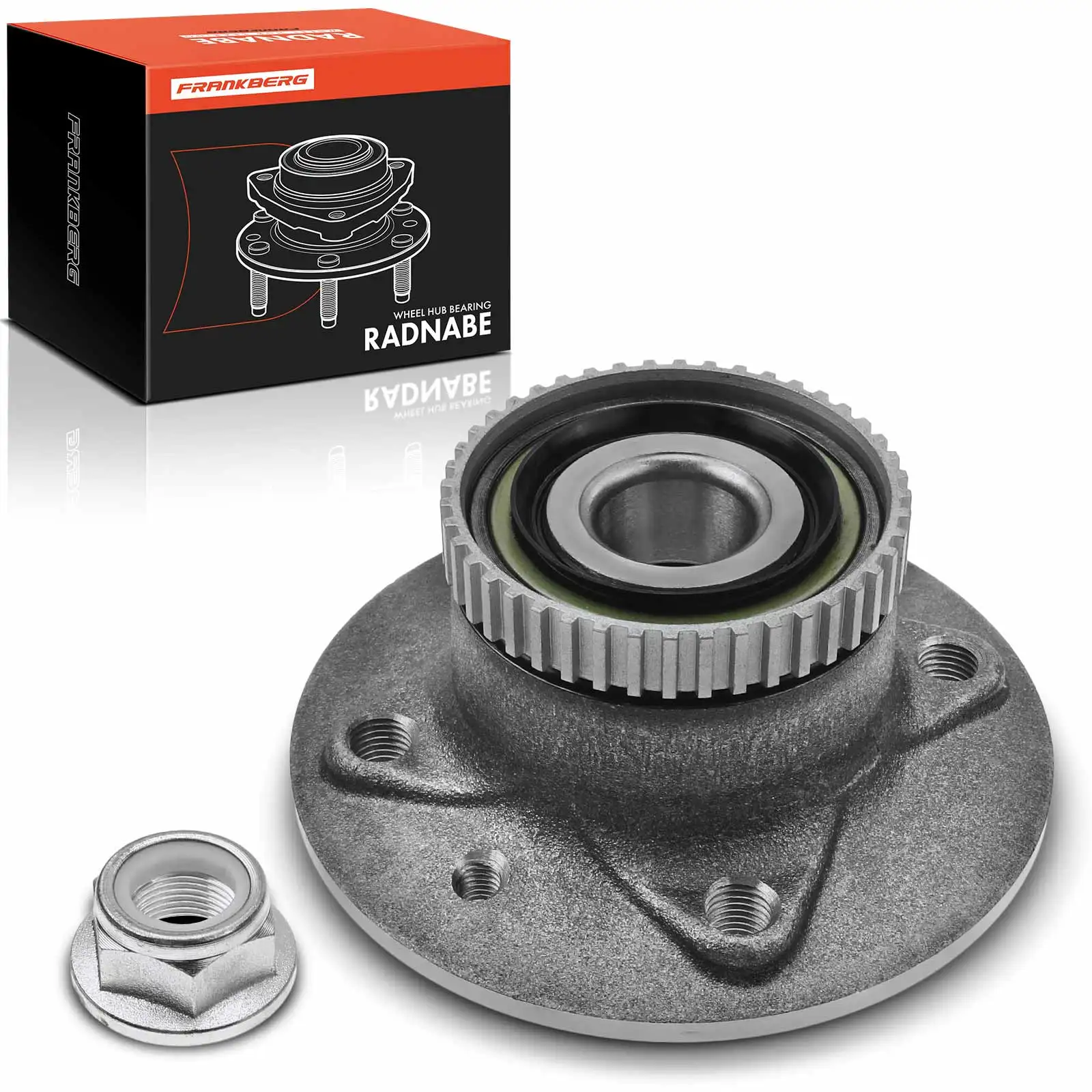 Frankberg 1x Radnabe Radlagersatz Hinterachse beidseitig für Renault Laguna I 1.8L 2.0L 2.2L 1994-1996 7701204689 VKBA3469