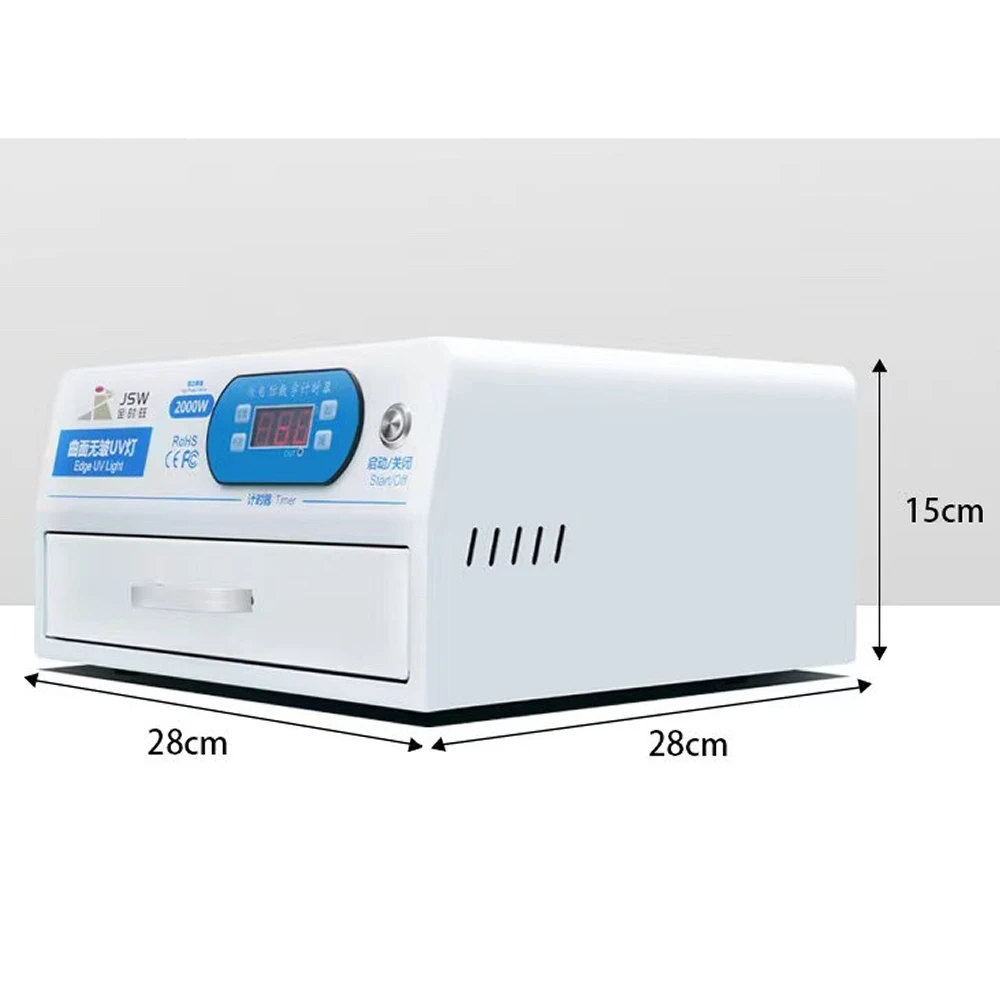 Imagem -06 - Led uv Cura Luz Lâmpada Caixa com Temporizador Tela Curvada Lcd Oca Cola Placa de Circuito 220v 110v 2000w Gaveta