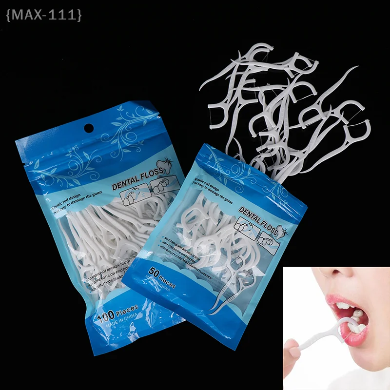 【F2-MAX111】100 Stück Einweg-Zahnseide, Interdentalbürste, Zahnstocher, Zahnreinigung für die persönliche Zahnpflege