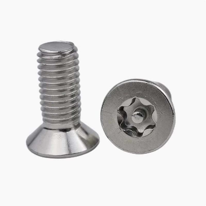 50pcs M6 Six lobe Flat Head torx machine security screw anti-theft countersunk head screws