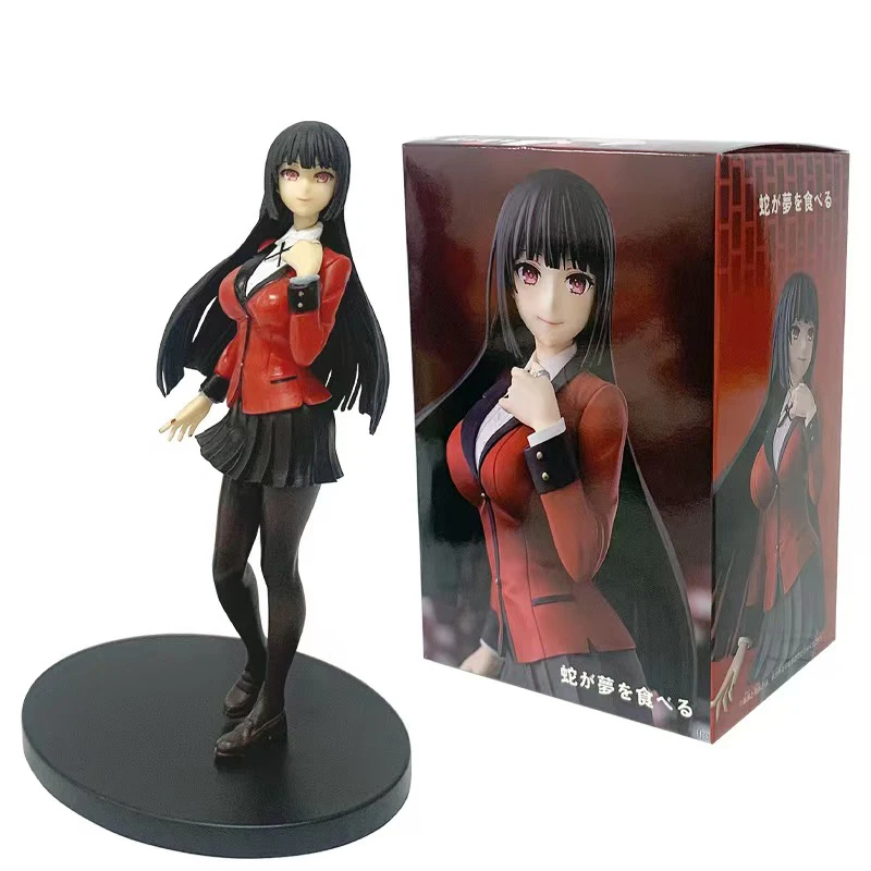 

Kakegurui Collect Anime Figures Jabami Yumeko Doll PVC Model Figures 17cm Action Figure Toy for Kids Christmas Saotome Meari
