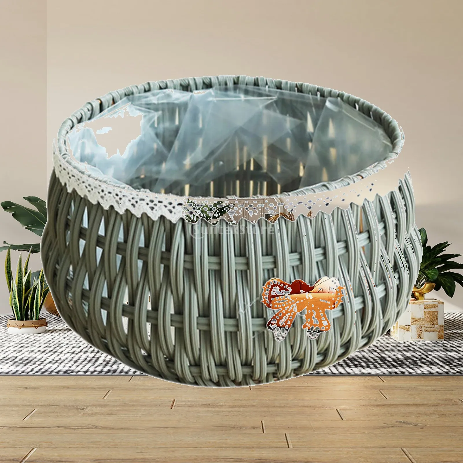 Flower Basket Plant Container Indoor Decoration for Families Storage Basket