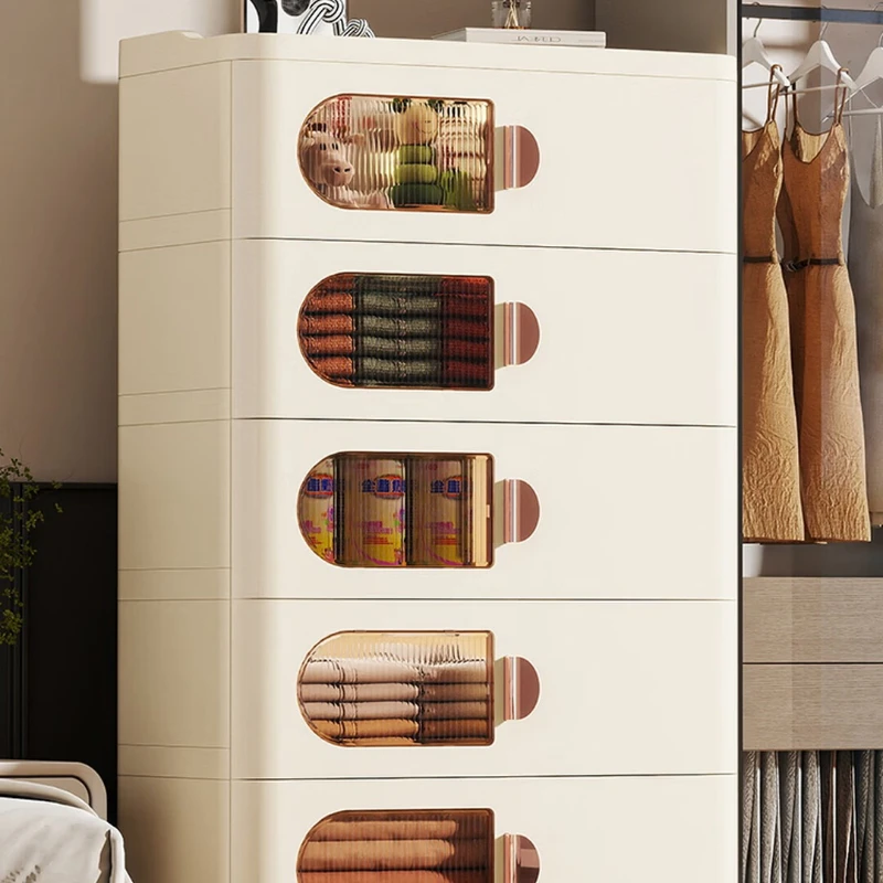 Storage drawer type living room storage rack floor-to-ceiling integrated wall chest