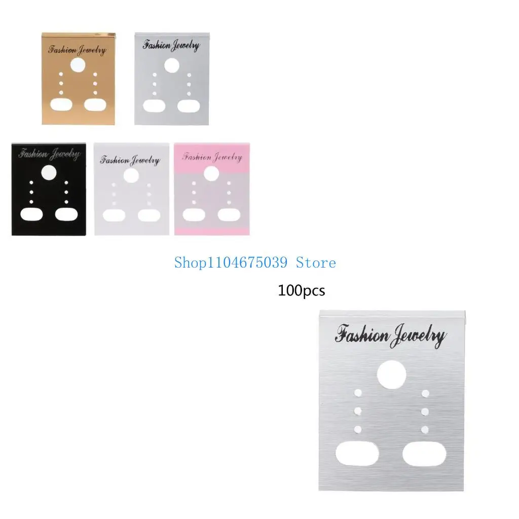 

5ASD 100pcs Серьевые пластиковые карты дисплея Ушная шпилька подвеска