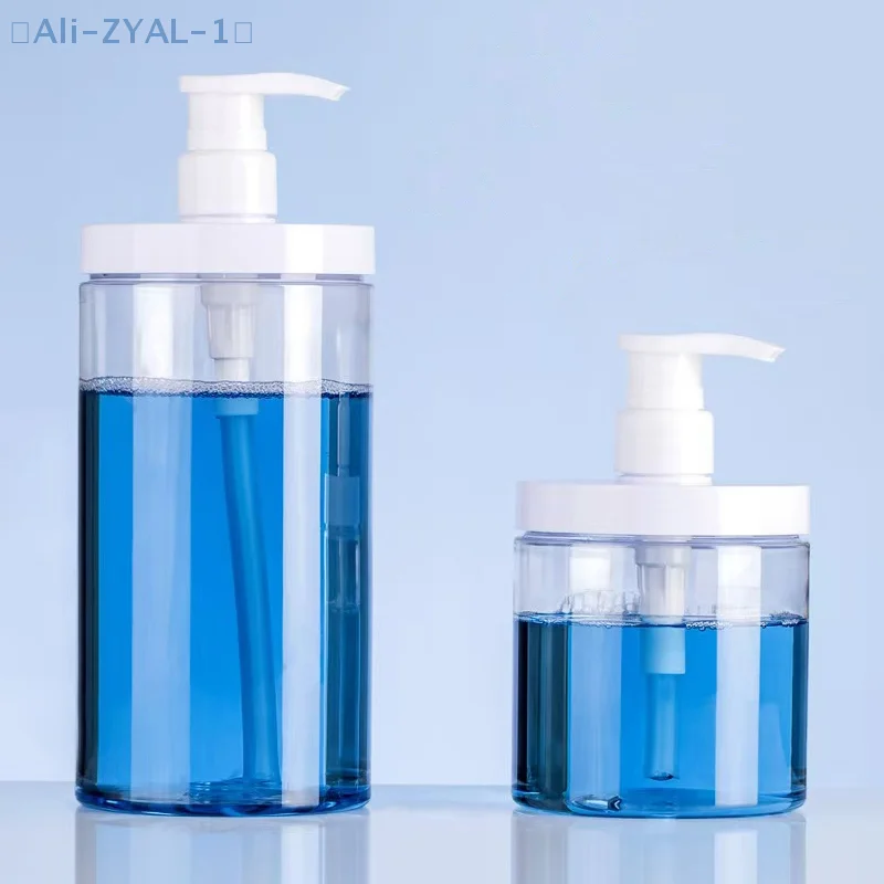 【ZYAL-1】زجاجة جل استحمام شفافة واسعة الفم، حاوية سائلة، موزع الصابون، زجاجات لوشن الشامبو، زجاجة غسول اليدين، زجاجة فرعية #2