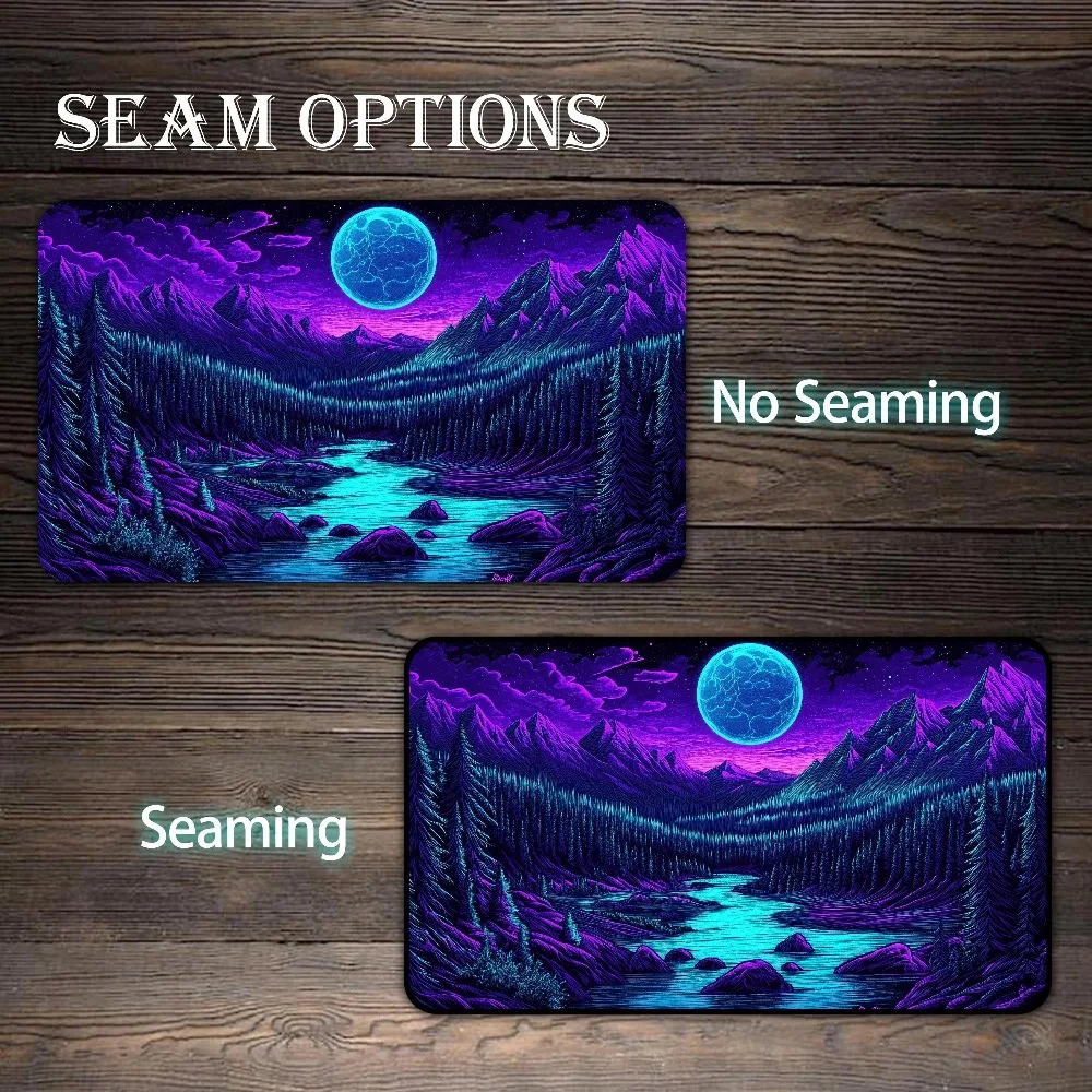 TCG Playmat, Fantasy Valley Custom Play Mat, TCG Playmat with Zones alfombrillas para escritorio tapis de souris pc accessories