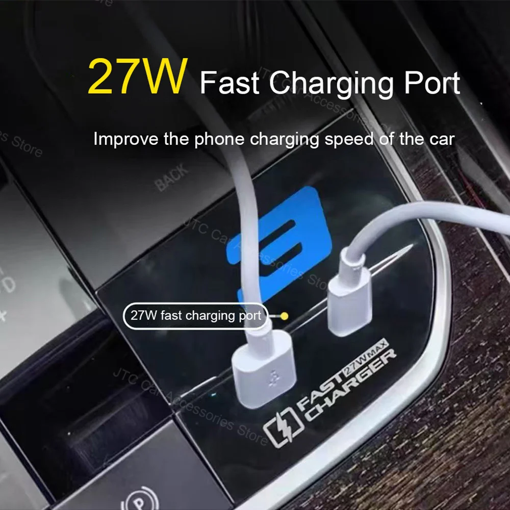 قاعدة توسيع شعار LED مضيئة مع شحن USB سريع لسيارات BMW 3 4 Series X3 X4 X5 G20 G22 G26 G01 G02 G05 #2