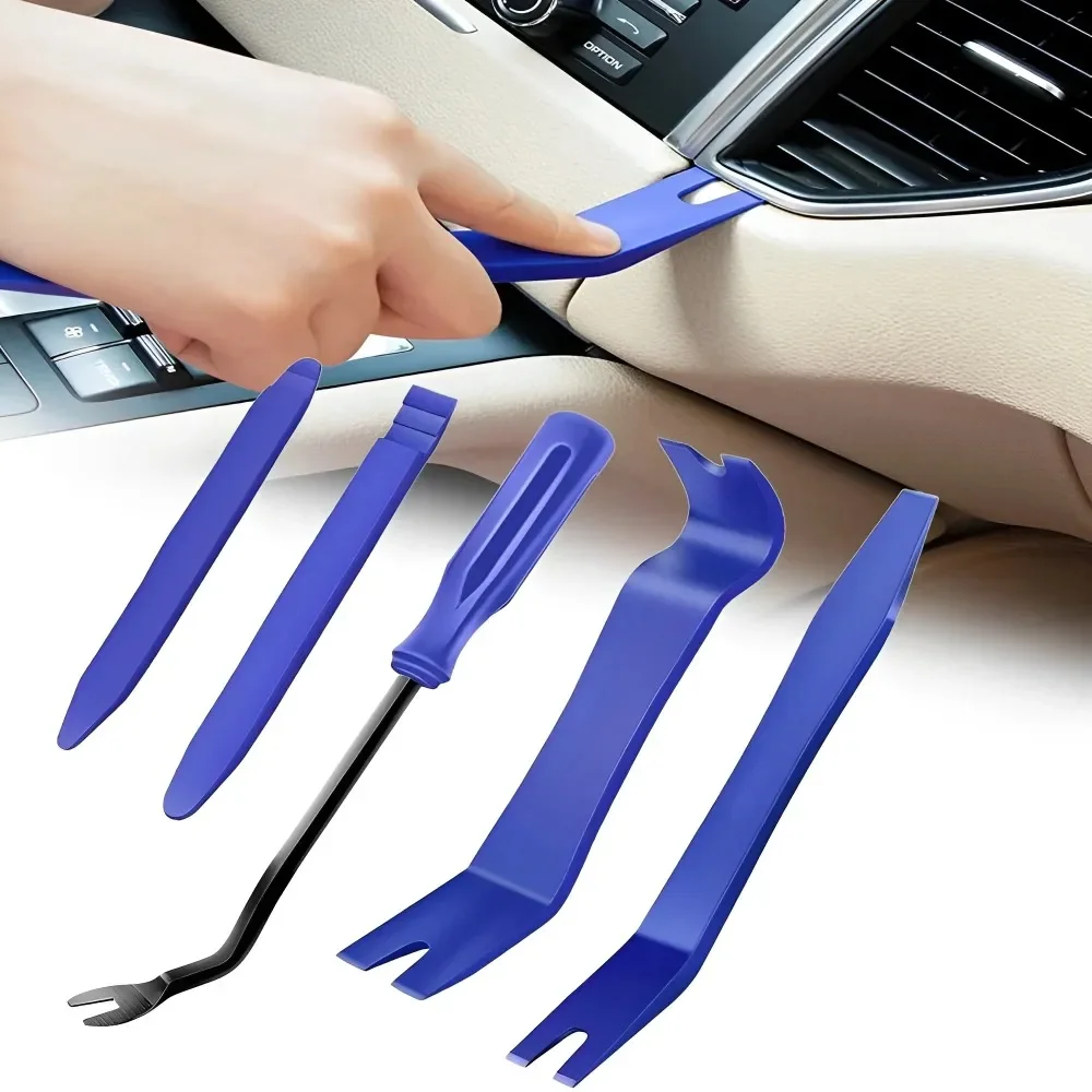 Mounting tool, lever set Car door plastic kit seal strip panel, radio, panel, audio remover, Automatic removal tool set