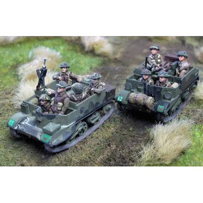 Figura de resina fundida a presión a escala 1/72, vehículo del ejército británico, Kit de montaje de modelo de infantería, sin pintar, envío gratis