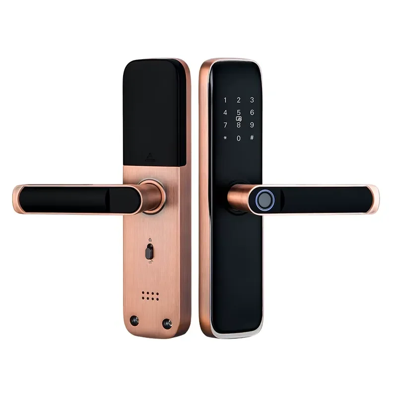 for Ttlock  Smart Lock Fingerprint Aluminum Steel Security Handle Door Lock Sierra Duras Smart Wifi Key Digital