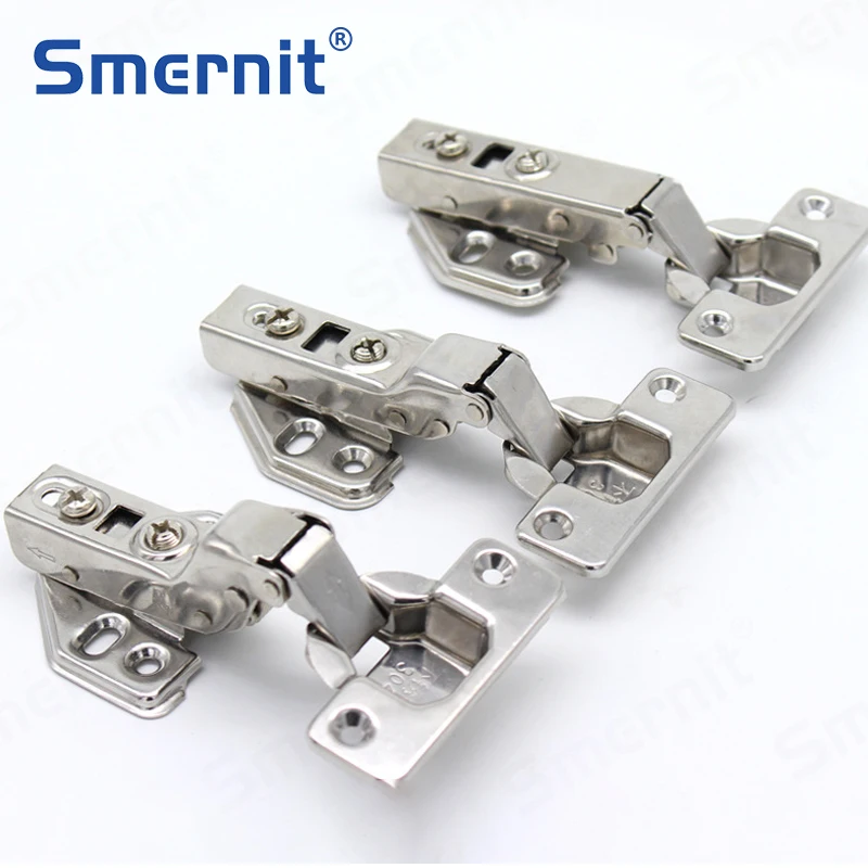 Hinges Furniture Fittings for Kitchen Cabinets Cupboard Wardrobe Dresser Stainless Steel Damper Buffer Soft Door Hinges Hardware