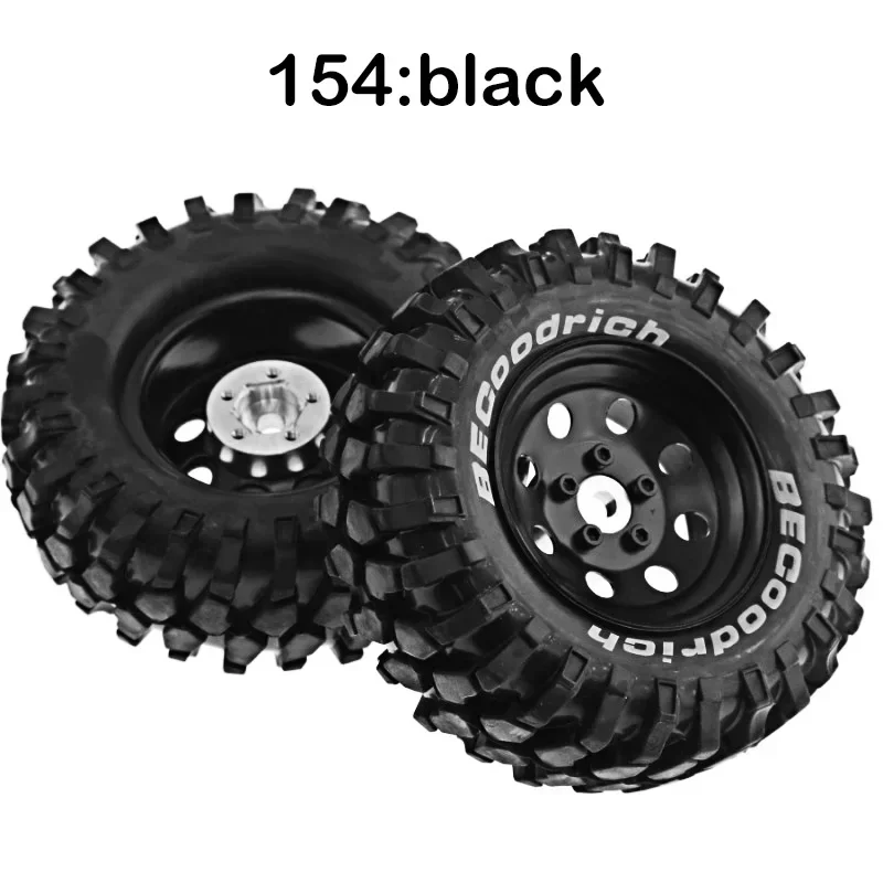 

RS RC 1.9 Rubber Tires Beadlock Wheels Rims for 1/10 RC Crawler Car Trxs TRX4 Axial SCX10 90046 90047 MST HSP Redcat Gen8