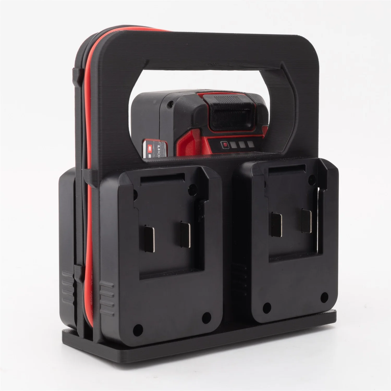 

4 Slot Battery Caddy For Parkside / Ozito / Makita 18v w/XT60 Adapter Port 4 Slot Battery Caddy Carrying Case Battery Holder