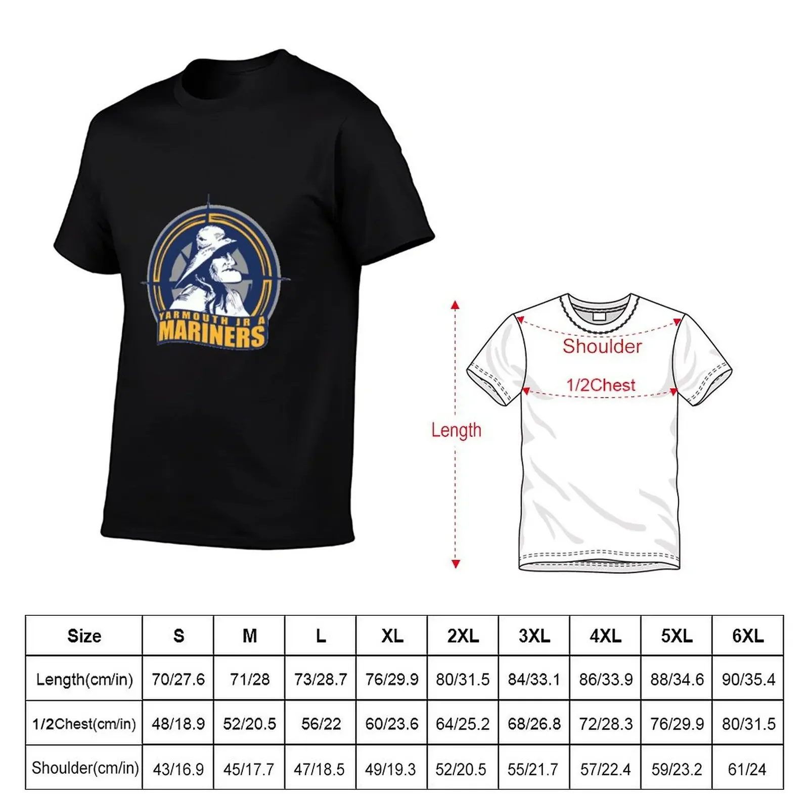 Yarmouth Mariners Hockey T-Shirt oversized graphic tee for a boy tshirts for men