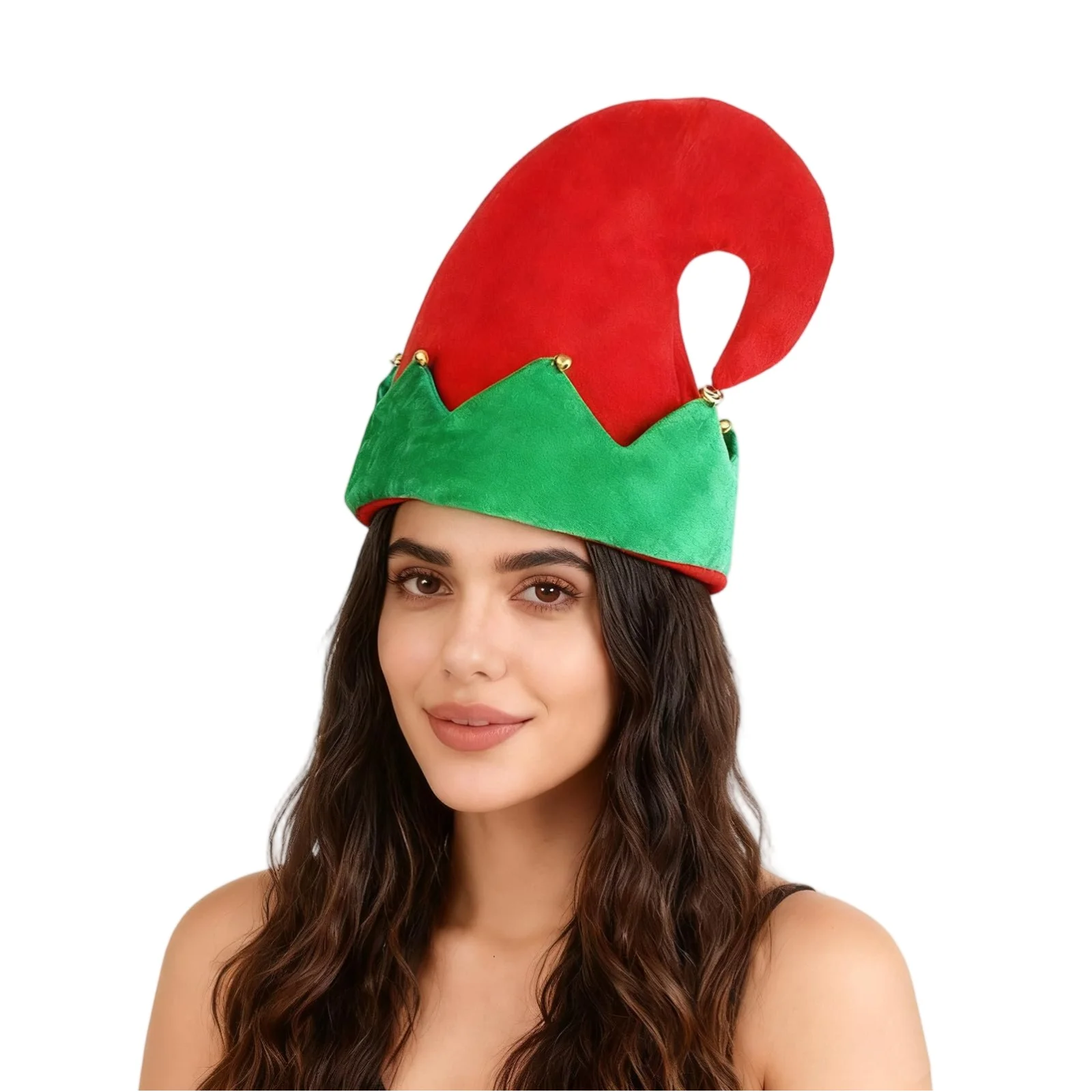 Accesorios Coaplay para fiesta de Navidad, color rojo y verde clásico, unisex, a la moda, sombrero cómodo y divertido para hombres y mujeres
