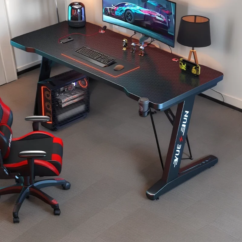 Design Black Pc Computer Desks Quality Simple Setup Console Organizers Computer Desks Bedroom Creativity Escritorios Furniture