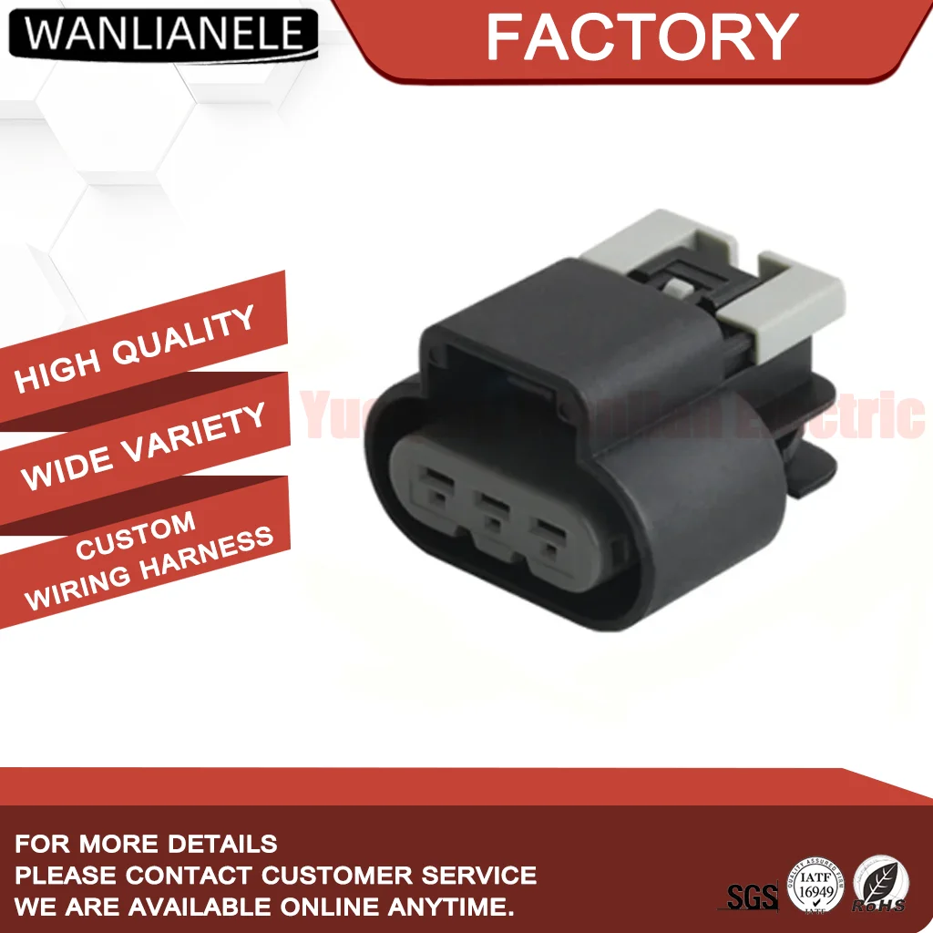 50 Sets 15326614 3 Pin Female Connector GT 280 Series 25A Sealed Fit Headlight DRL Daytime Running Lamp Harness