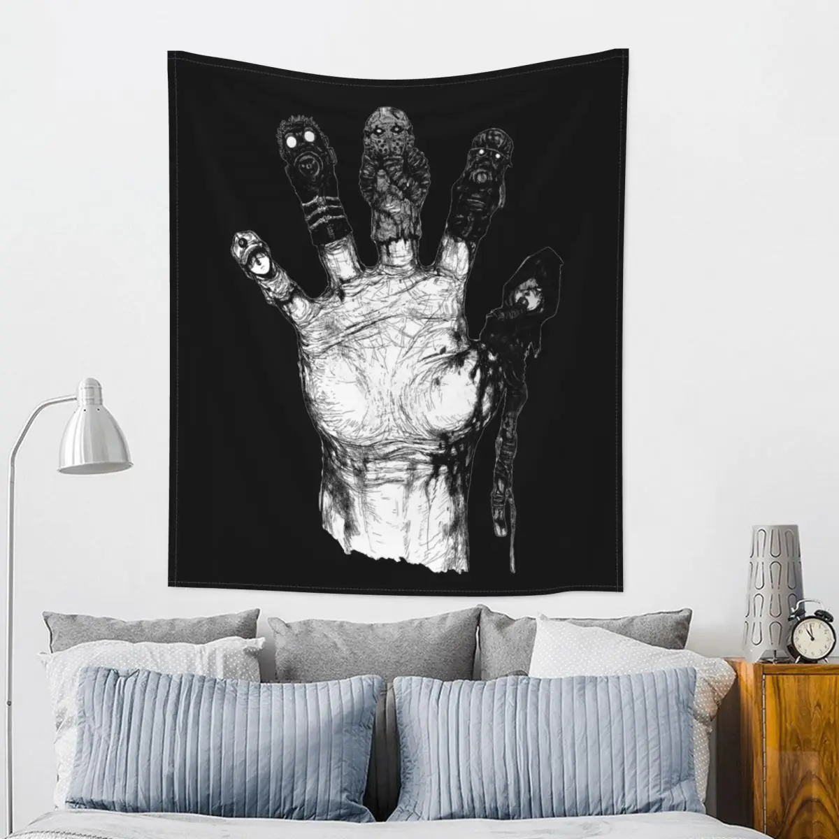 

Dorohedoro Kaiman Tapestry Colorful Fabric Wall Hanging Anime Wall Decor Curtain Psychedelic Tapestries