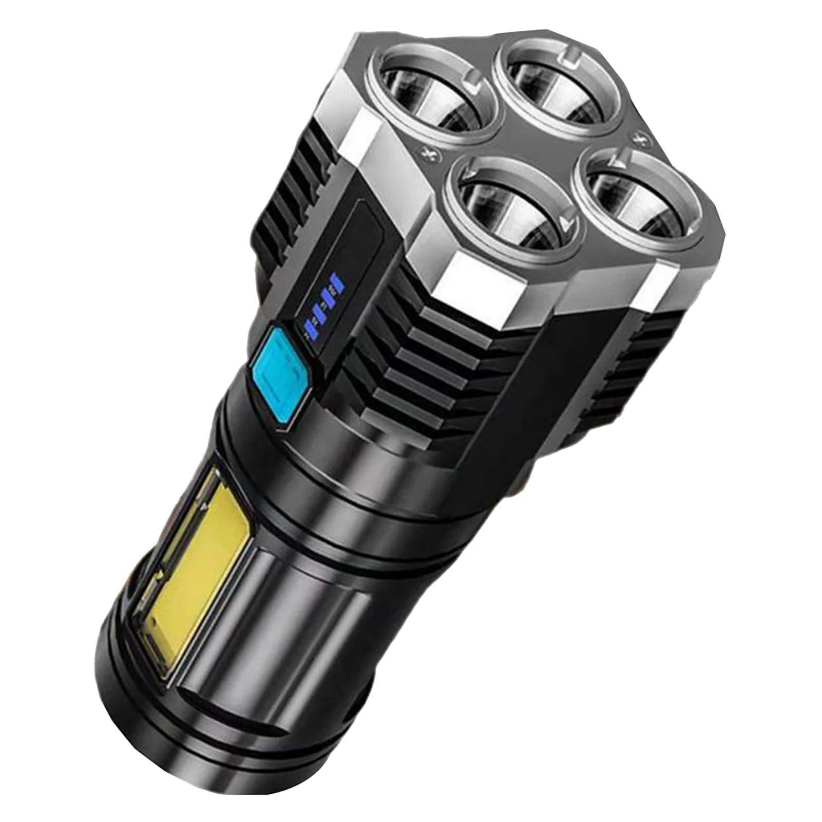 มินิแบบพกพา 4 Gears USB ชาร์จมัลติฟังก์ชั่น Night Safety Super Bright High Power ฉุกเฉินไฟฉาย LED กลางแจ้ง