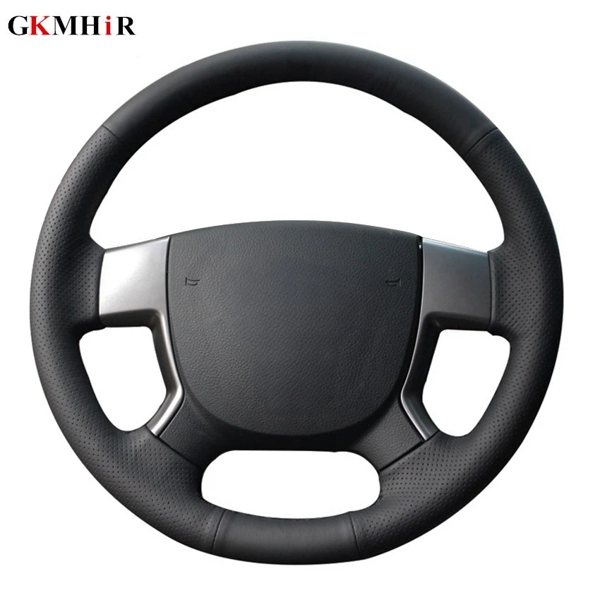 Black PU Artificial Leather DIY Handsewing Car Steering Wheel Cover for Geely EMGRAND EC7 EC715 EC718