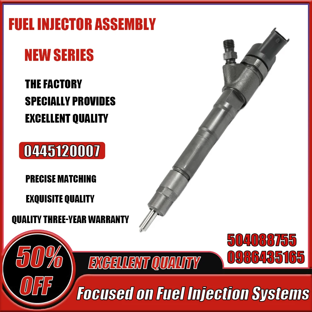 

0445110273 New Common Rail Fuel Injector 0986435165 for FIAT Ducato IVECO Daily 2.3 D 504088755 504377671 Fuel Supply System