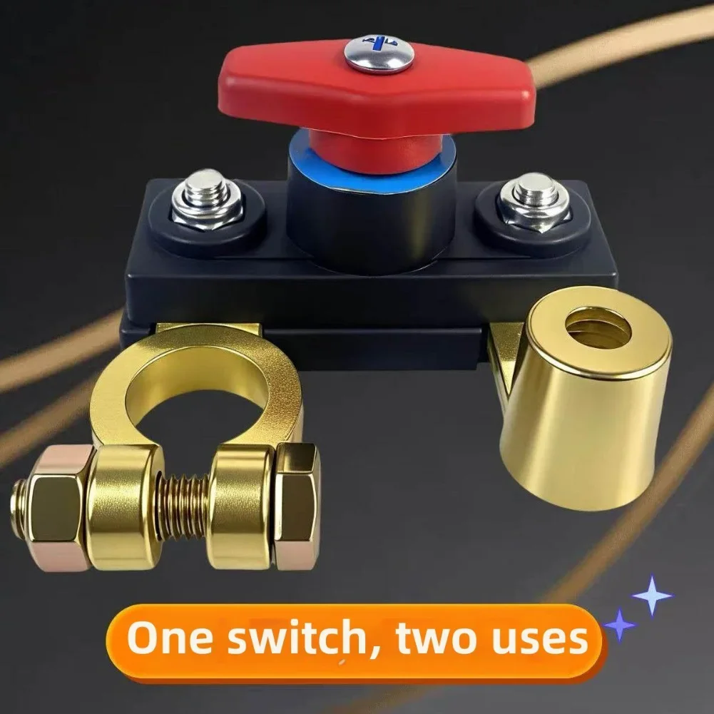12V 24V Battery Terminal Switch for Vehicle Power Control with Robust Housing for Long Lasting Performance in Harsh Environments