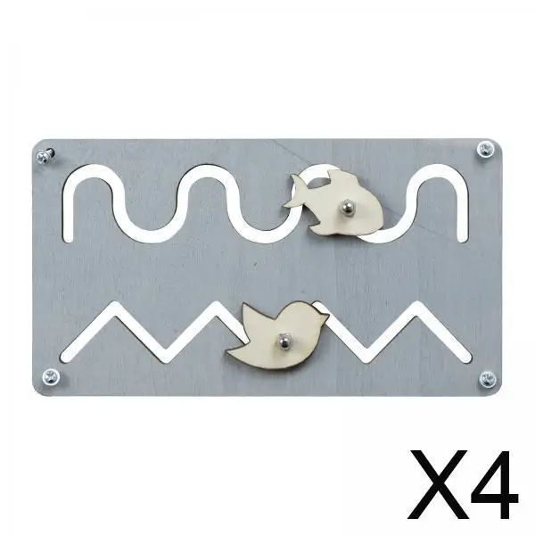 

Деревянная сенсорная доска для занятий, элементы бизиборда для малышей, развивающие игрушки для дошкольников, подарки для развития моторики у детей