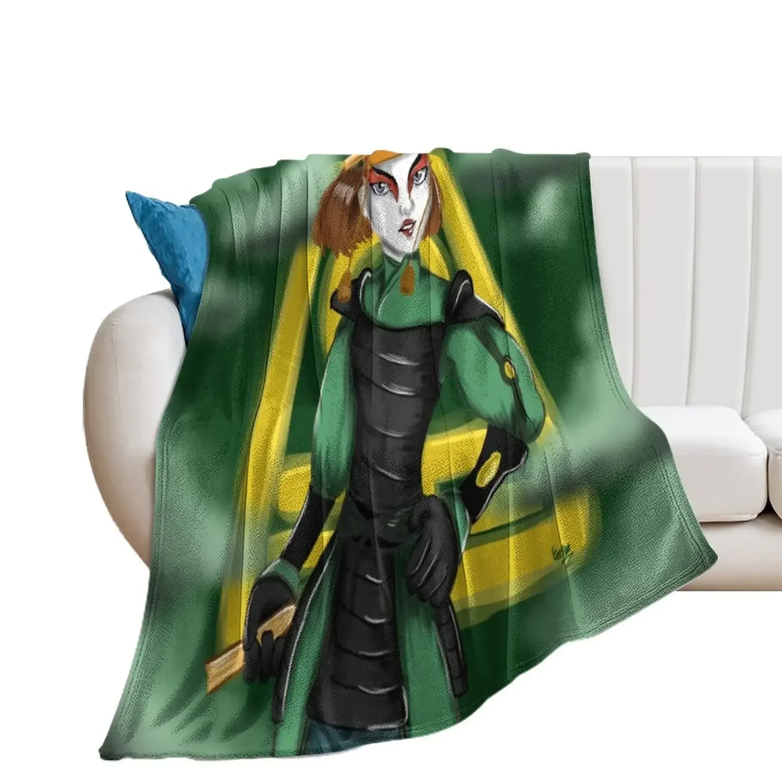 Earth Kingdom Suki Throw Blanket Hairys Decorative Throw heavy to sleep blankets and throws Blankets