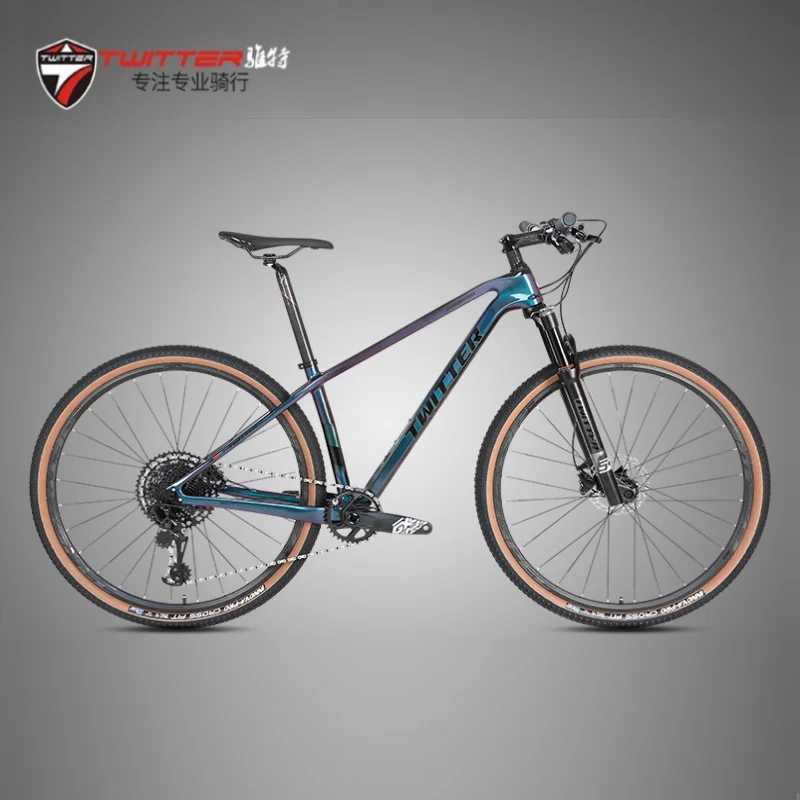 2023 TWITTER MTB bicycle WARRIORpro XT M8100-2*12Speed hydraulic disc brake 27.5/29inch XC class T900 carbon fiber mountain bike