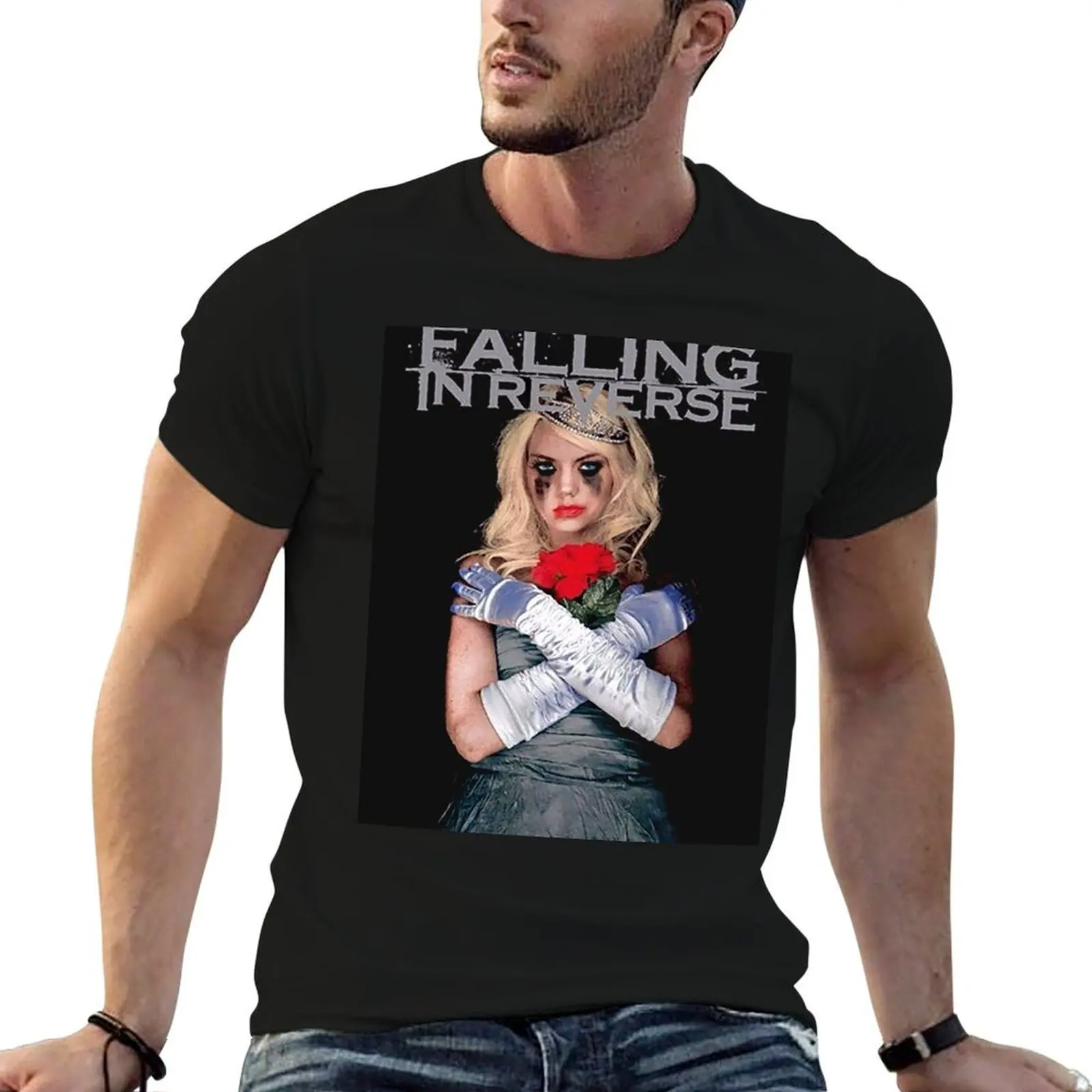 

Falling In Reverse T-Shirt cotton t shirt man man t shirts graphic anime tshirt T-Shirt