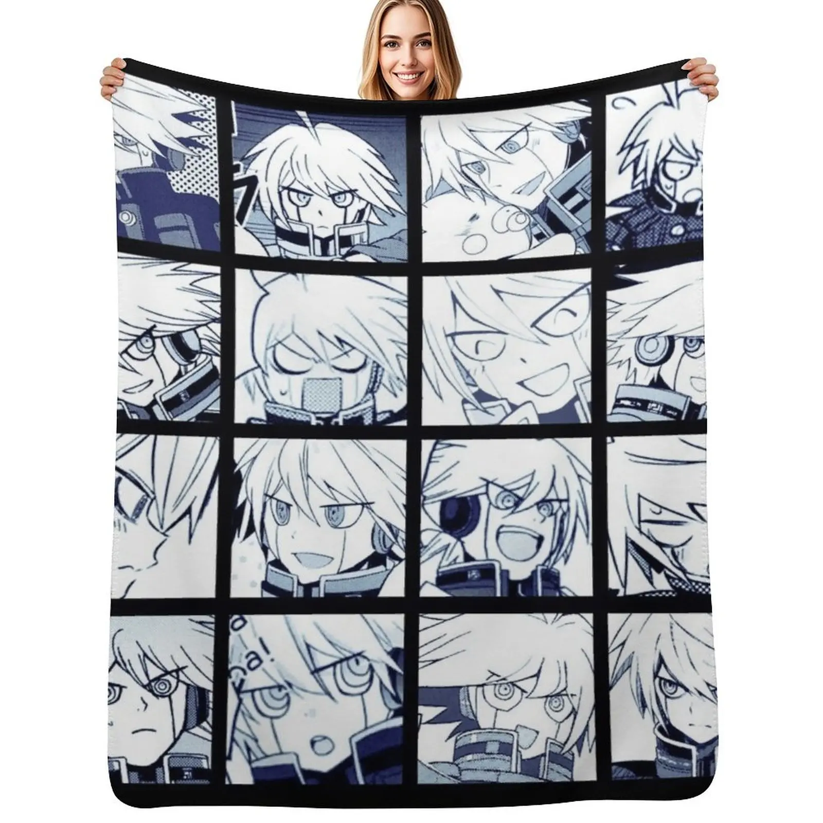 Kiibo Manga Collection (Colored) Throw Blanket All Season Soft Lightweight Blanket for Home