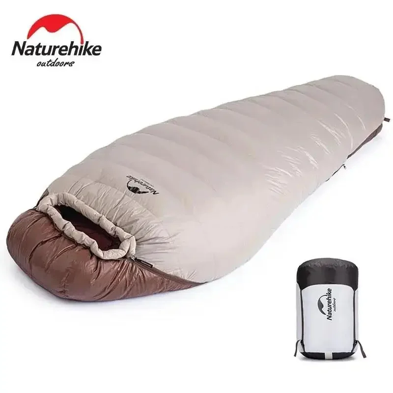 Naturehike Camping Sleeping Bags Snowbird Mummy Sleeping Bag All Season Waterproof Sleeping Bag Duck Down Winter Sleeping Bag