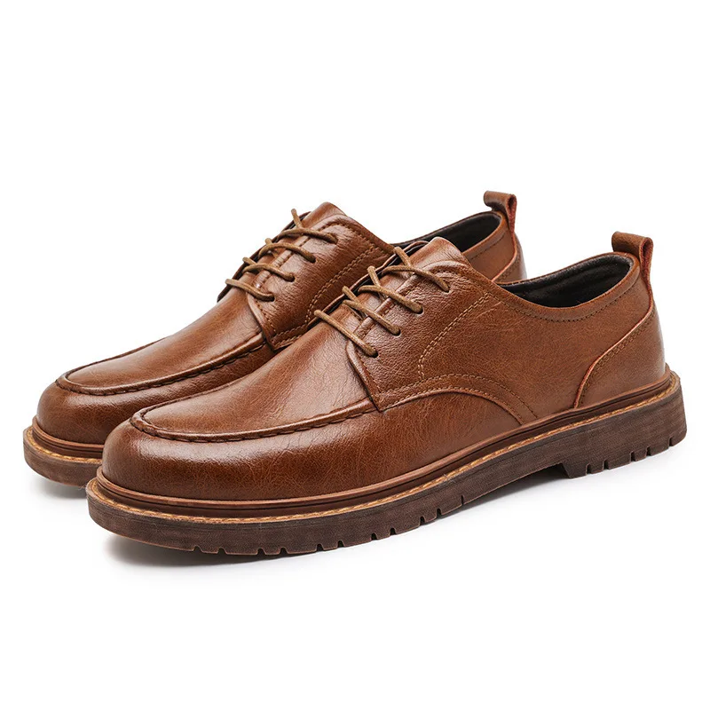 2023 Autumn New Men Shoes Casual Cow Leather Men Genuine Leather Oxford Shoe Wedding Shoes Work Boots Business Sneakers Zapatos