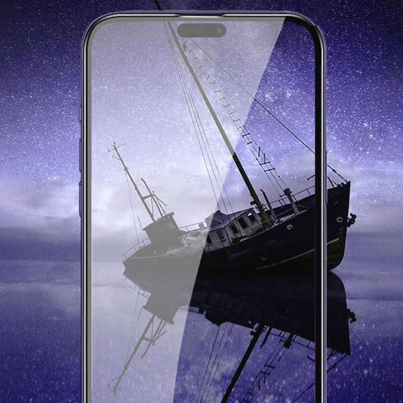 Protector de pantalla de vidrio templado para iPhone, 16, 15, 14, 13, 12, 11 Pro Max, 16, 15, 14, 13, 12, 11 Pro Max, X, XR, XS Max, 2 unidades