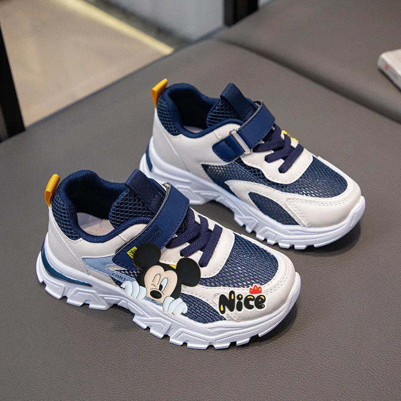 

Kids Mesh Sneakers Girls Daddy Shoes mickey mouse Spring summer New Casual shoes Soft Sole Breathable Boys Running Shoes disney