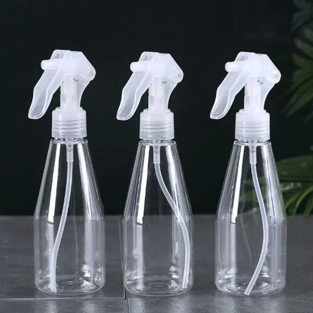 Reusable Plastic Hand Trigger Spray Bottle 200ml Cleaning Water Oil Sprayer Perfume Atomizer Empty Bottle Kitchen Garden Tools