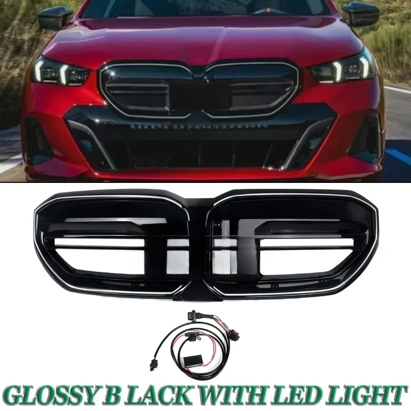 Shock-Absorb M Style Kidney Grille Fit Seri I G G + Facelift M Sport I I E Front Bumper Auto Secure-Mount