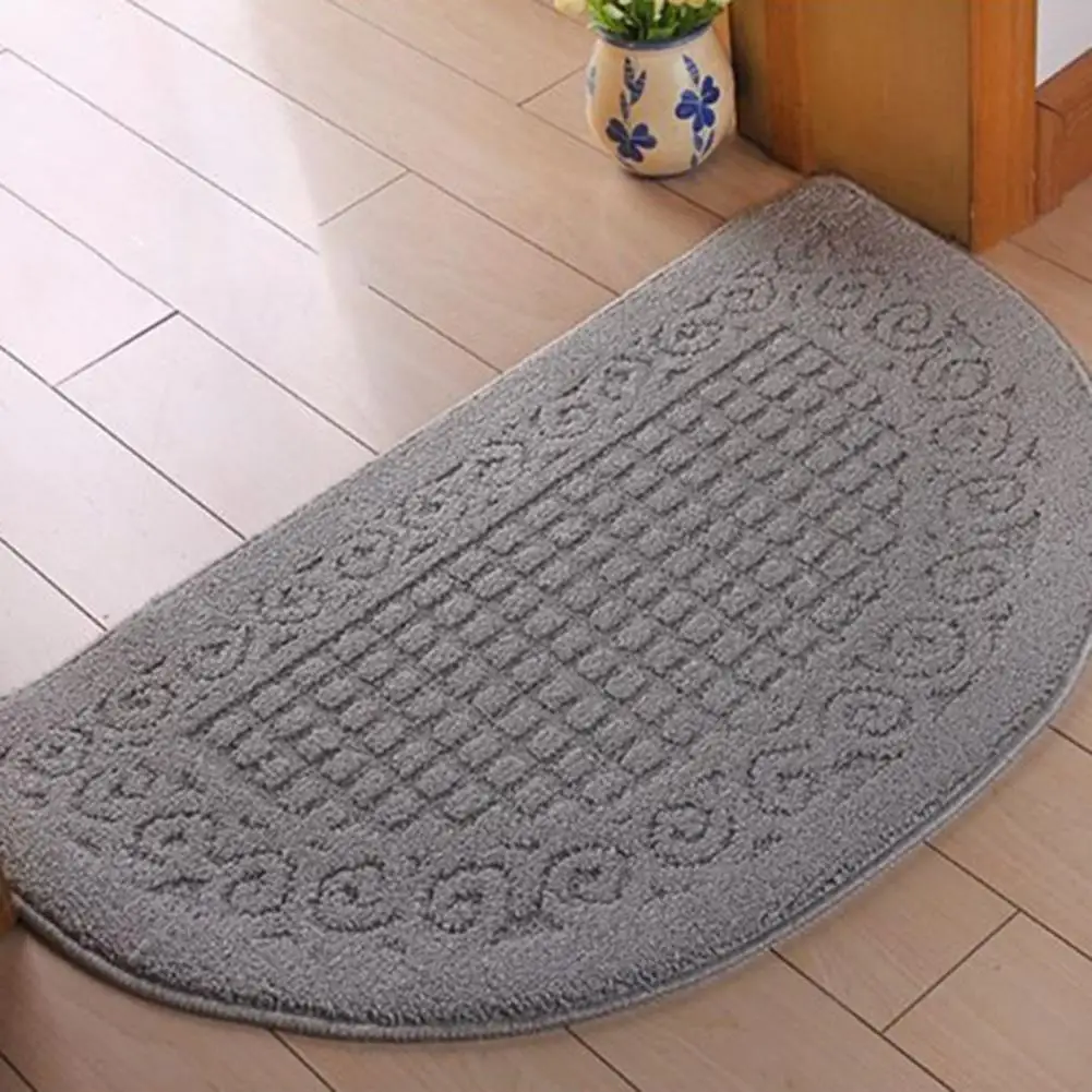 Anti-slip Doormat Entryway Carpet Anti-slip Semi-circle Doormat for Indoor Entryways Absorbs Moisture Dirt for Room