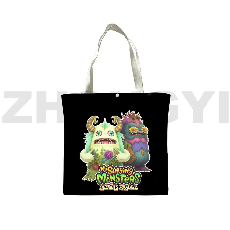 3D Printed My Singing Monsters Shoulder Bag Clutch Purse Teenager Handbags Anime Tote Bag Game My Singing Monsters Shopping Bag