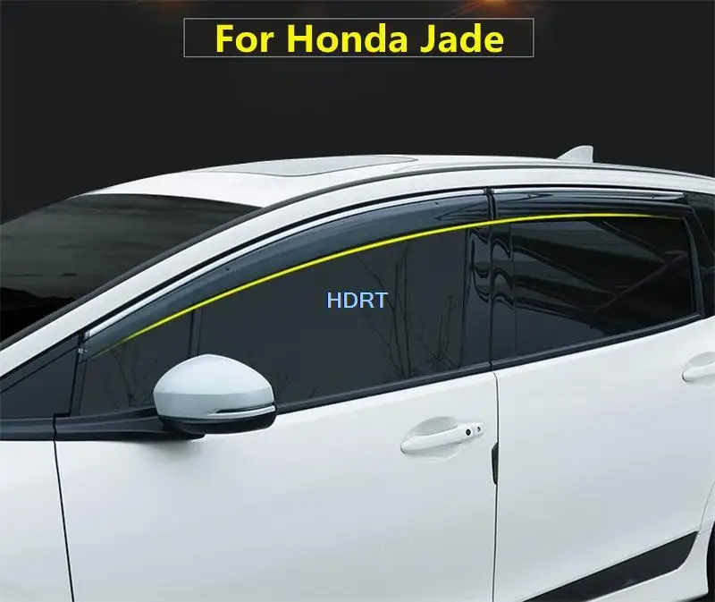 

Window Visor Guard For Honda Jade 2013-2016 Car Vent Cover Trim Awnings Shelters Protection Sun Rain Deflector Auto Accessories