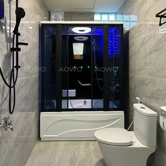 

Jacuzzis Bathtub With Shower Free Standing Whirlpools Spa Bathtubs Steam Bestway Layz Spa Cabin Rectangular Tempered Glass Steam