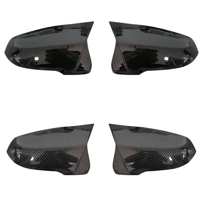 Cubierta de espejo retrovisor de estilo de fibra de carbono ABS para BMW X1, 2016, 2017, 2018, 2019, 2020, 20i, 25i, F48, accesorios de estilo de coche