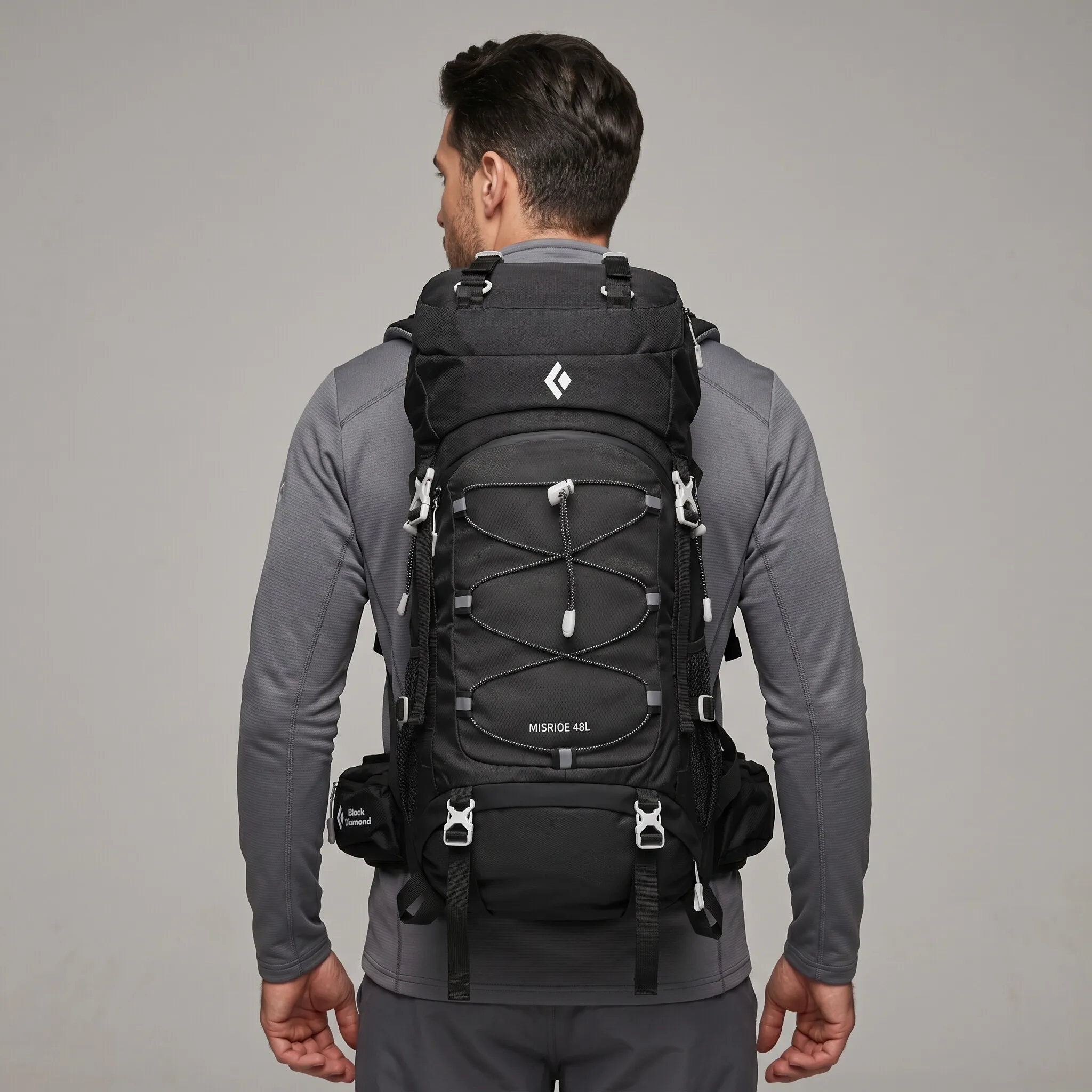 Black Diamond Multifunktionale Bergsteigertasche 48L Große Kapazität Reise-Bergsteigertasche Wasserdicht – Detail 11