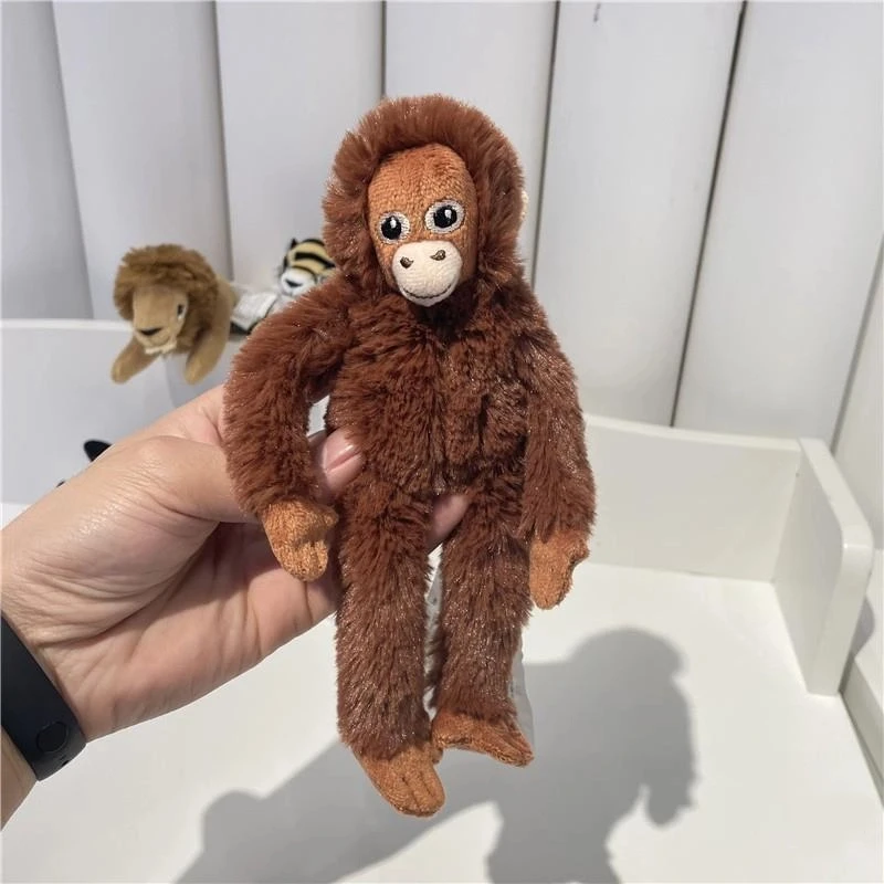 الإنترنت المشاهير لطيف القرد الصغير قلادة ألعاب من نسيج مخملي دمية الغوريلا حقيبة قلادة المفاتيح شفاء الإبداعية القماش دمية هدية #2