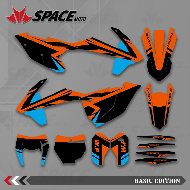 

SPACE MOTO для KTM 16-18SXF 17-19EXC графический фон наклейки наклейки мотоцикл